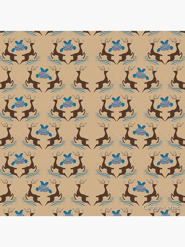 Christmas-Reindeer & Silver Bells by Carolyn-Loftus