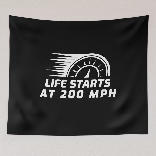 Item preview, Drag Racer Life Starts At 200 MPH designed and sold by Obiscidan.