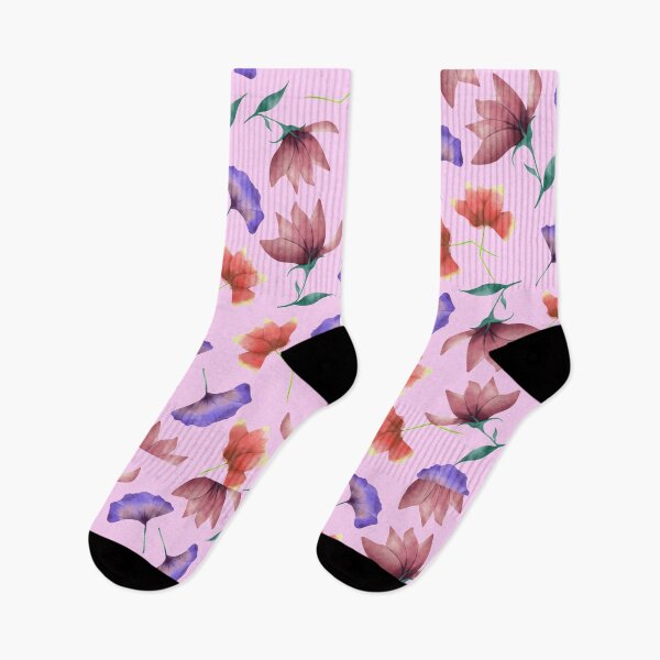 Item preview, Red And Violet Floral Pattern designed and sold by Joy Poddar.