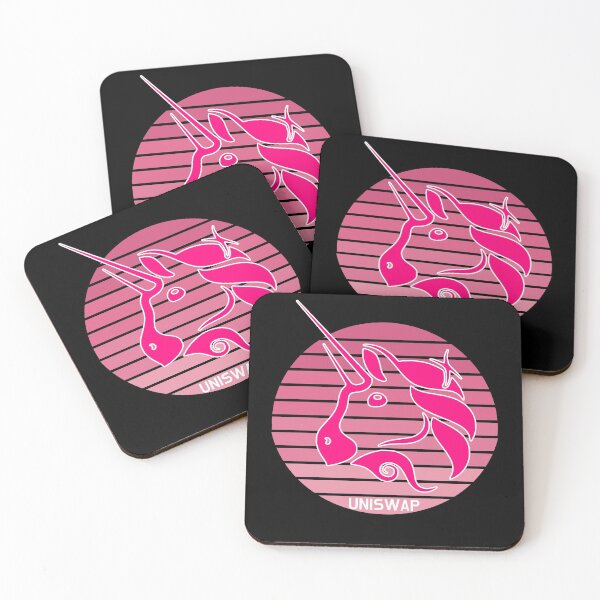 Item preview, Uniswap UNI Cryptocurrency Pink Modern designed and sold by Bitcoin-Fashion.