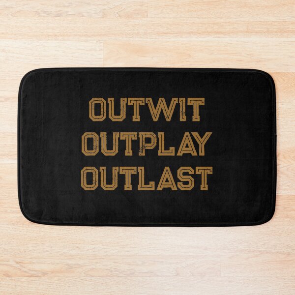 Item preview, Outwit outplay outlast typography text art quote by Word Fandom - wordfandom designed and sold by Kerry Pritchard.