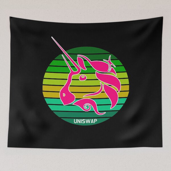 Item preview, Uniswap UNI Cryptocurrency Green Modern designed and sold by Bitcoin-Fashion.