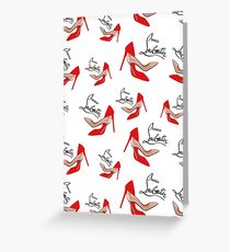 Christian Louboutin shoes Greeting Card