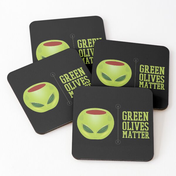Item preview, Green Olives Matter Funny Text designed and sold by artado.