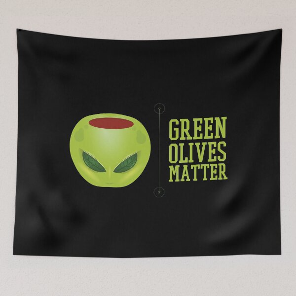 Item preview, Green Olives Matter Funny Text designed and sold by artado.