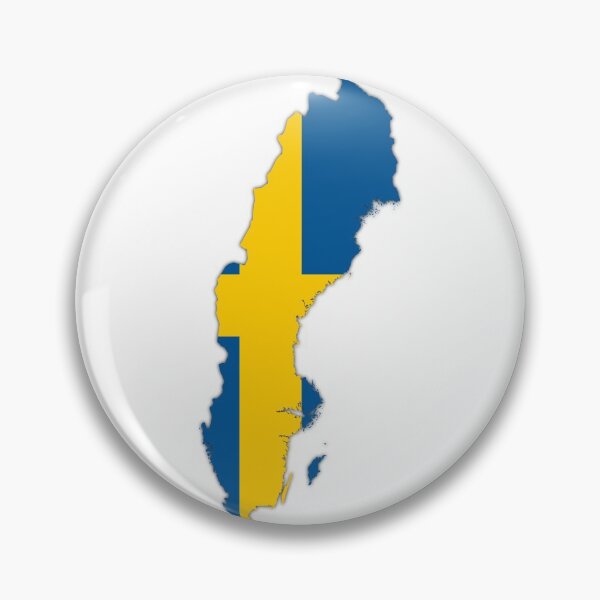 Item preview, Sweden map with national flag, Sweden Flag inside Map of Sweden  designed and sold by mashmosh.
