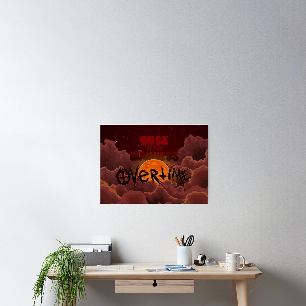 Dusk of the Madness: Overtime Night Sky Logo Poster
