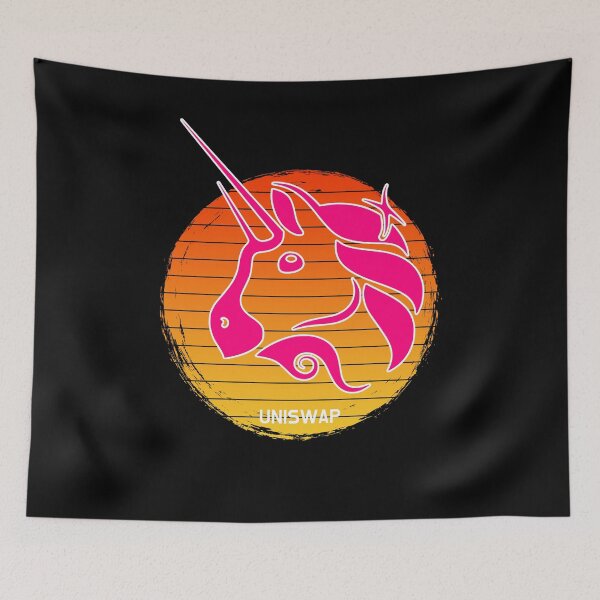 Item preview, Uniswap UNI Cryptocurrency Fire Design designed and sold by Bitcoin-Fashion.