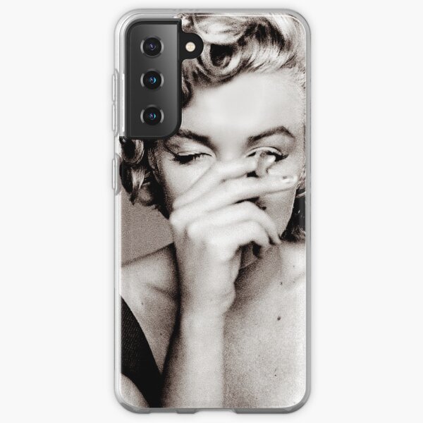 Candid Snap of "Marilyn Monroe Smoking a Cigarette" Samsung Galaxy Soft Case