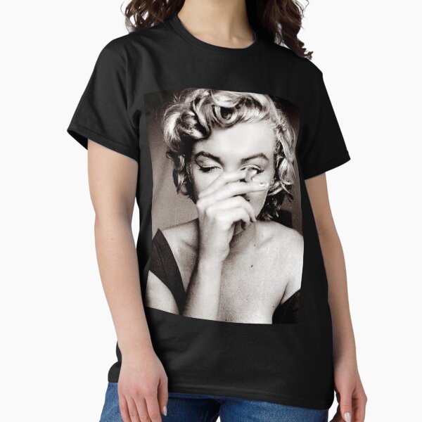 Item preview, Candid Snap of "Marilyn Monroe Smoking a Cigarette" designed and sold by Gascondi.