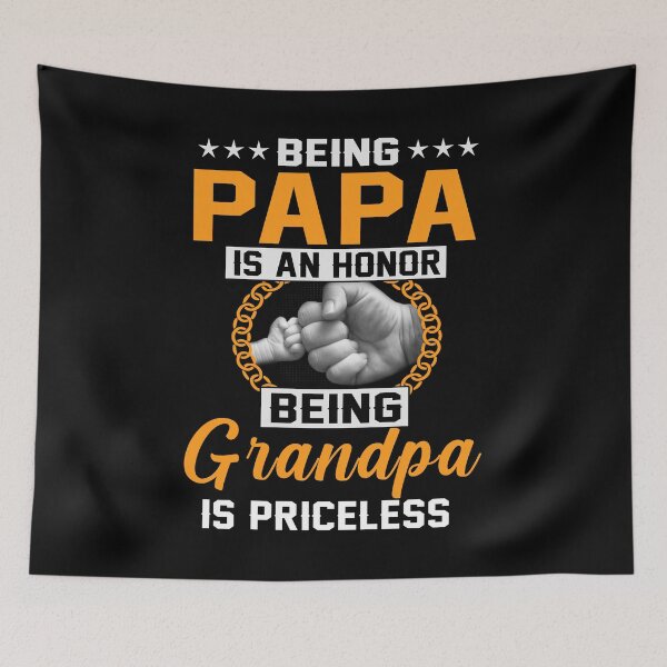 Item preview, Being Papa Is An Honor Being Grandpa Is Priceless designed and sold by suthin kumar saini.