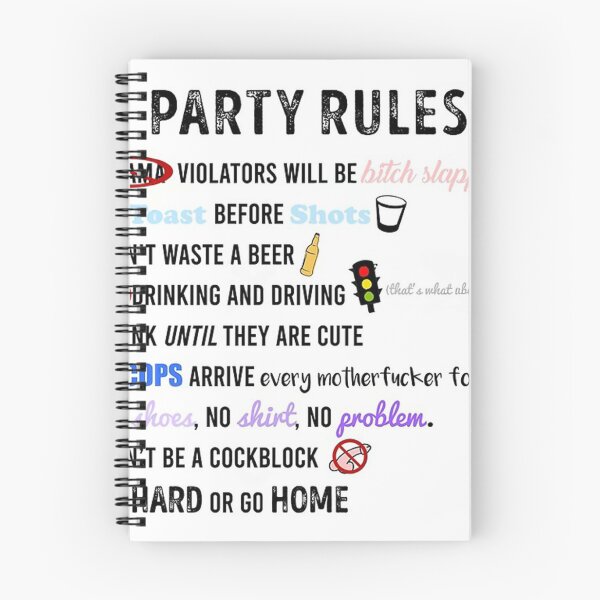 Item preview, //Party Rules// designed and sold by Somened.
