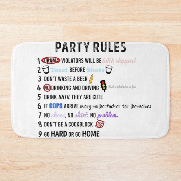 Item preview, //Party Rules// designed and sold by Somened.