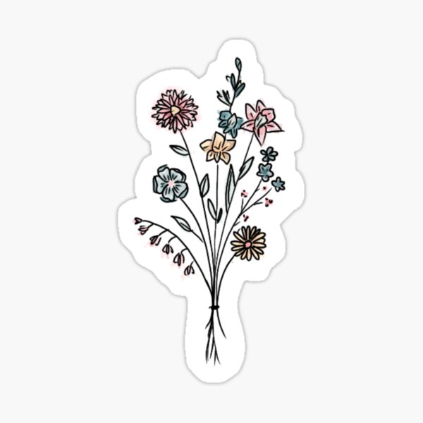 Aesthetic Flower Stickers  Buy Aesthetic Flower Stickers Online