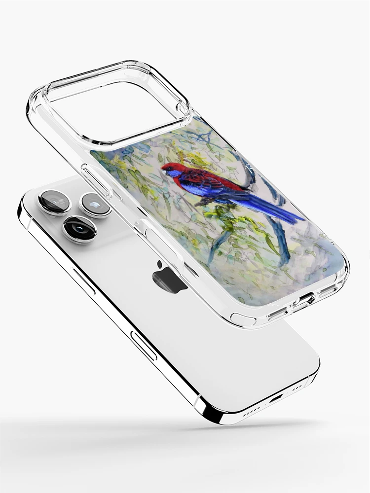 Thumbnail 2 of 5, iPhone Case, Crimson Rosellas designed and sold by WrenCottage.