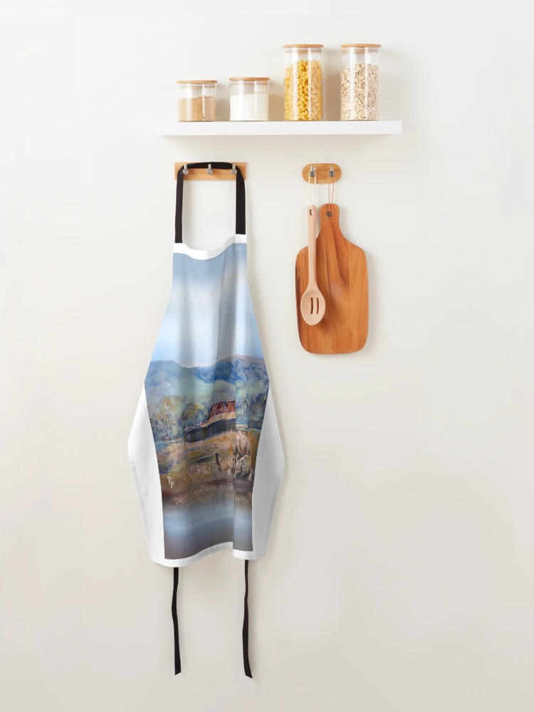 Imagen 4 de 6, Delantal con la obra Reflexiones rurales, diseñada y vendida por WrenCottage.