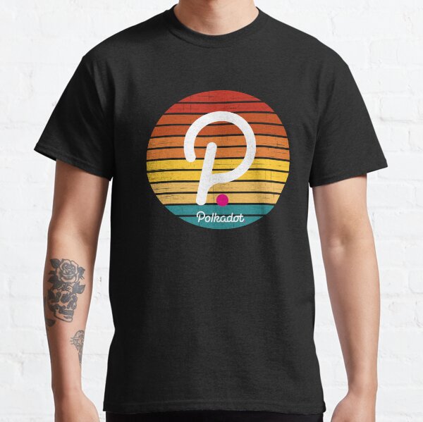 Polkadot DOT Crypto-monnaie Grunge Modern v3 T-shirt classique