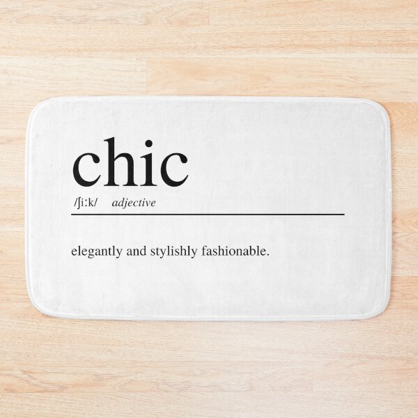 Item preview, Chic Meaning Definition Art Print designed and sold by BleeArtwork.