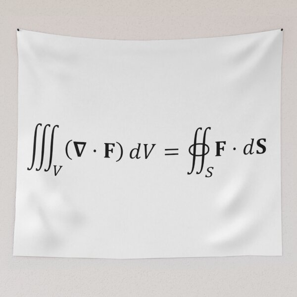 Item preview, divergence theorem equation, differential calculus and math designed and sold by NoetherSym.