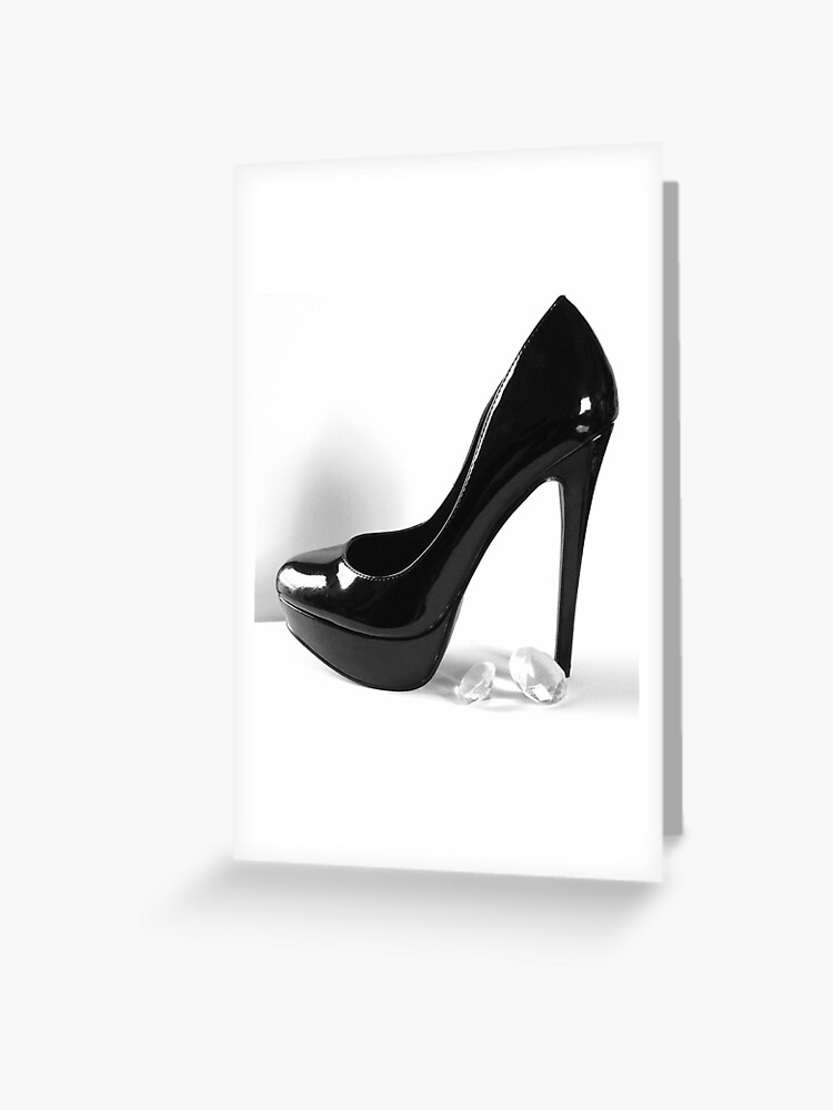 white heels with diamonds