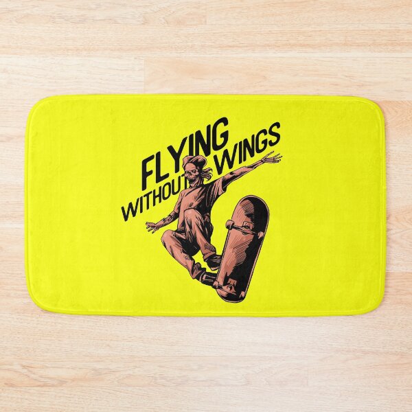 Item preview, Cool Skater Skull Skating Skeleton Lover Skateboard Sk8 Fan Flying Without Wings designed and sold by UniQueensShop.