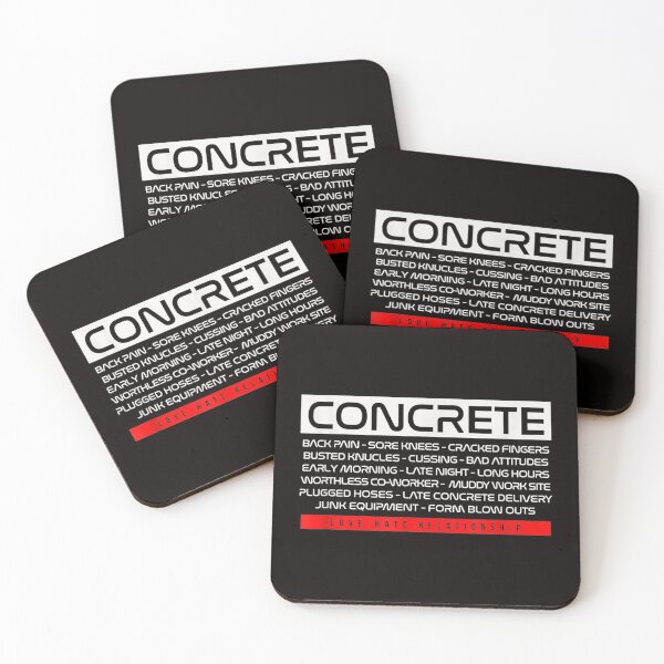 Item preview, Funny Concrete Love Hate Relationship Concrete Wor designed and sold by morrees.