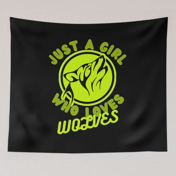 Item preview, Just A Girl Who Loves Wolves designed and sold by Vibing-Right.