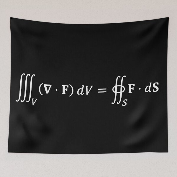 Item preview, divergence theorem equation, differential calculus and math designed and sold by NoetherSym.