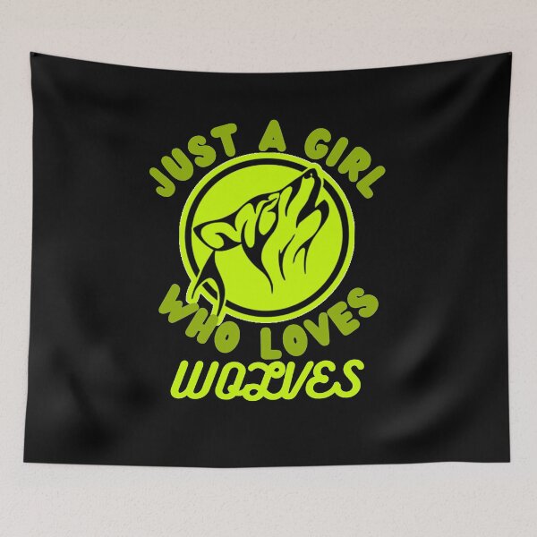 Item preview, Just A Girl Who Loves Wolves designed and sold by Vibing-Right.