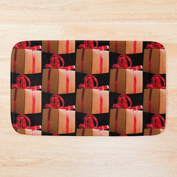 Item preview, Gold Gift box with thin red bow designed and sold by CoffeeandHope.