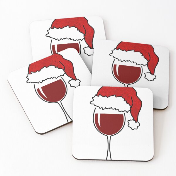 Item preview, Wine Glas Santa Hat Christmas Wine Lover Xmas designed and sold by tbauernhoferbiz.