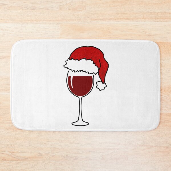 Item preview, Wine Glas Santa Hat Christmas Wine Lover Xmas designed and sold by tbauernhoferbiz.