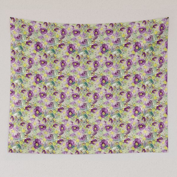 Item preview, Watercolor Wildflower Garden - Purple Palette designed and sold by Sketchbook Designs.