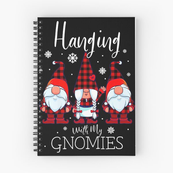 Item preview, Hanging With My Gnomies Christmas Buffalo Plaid Garden Gnome designed and sold by SamArtistbyAUS.