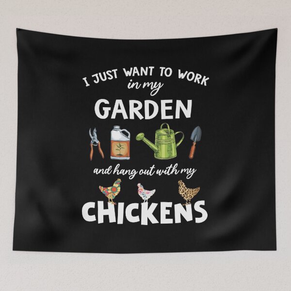 Item preview, Cute Retro Work In Garden Hang Out Chickens Shirt Gardening Plant Farmer Chicken T Shirt designed and sold by tuanitus.