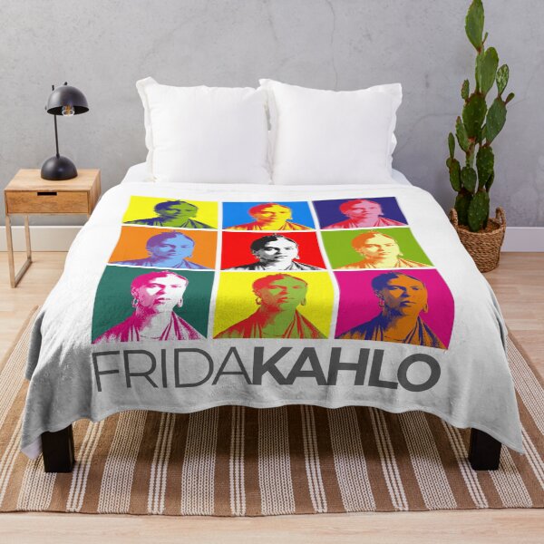 Item preview, Frida Kahlo pop-art portrait poster designed and sold by CMYKStudio.