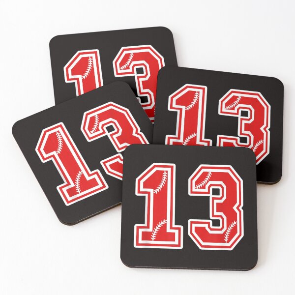 Item preview, Number 13 Red Baseball Number 13th Birthday T Shir designed and sold by morrees.