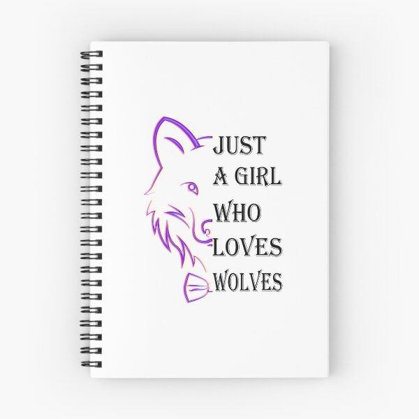 Item preview, Just A Girl Who Loves Wolves Essential Classic Sticker And Shirt Design designed and sold by Glike.