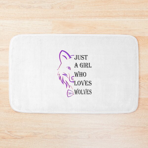 Item preview, Just A Girl Who Loves Wolves Essential Classic Sticker And Shirt Design designed and sold by Glike.