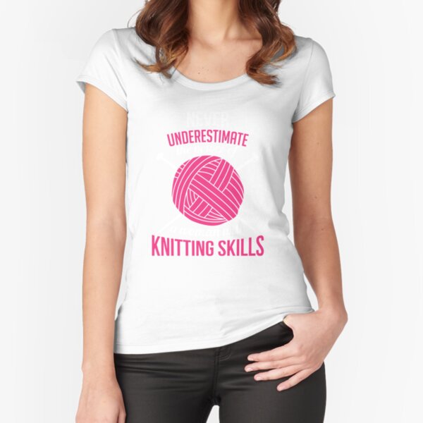 Item preview, Never underestimate the power of a woman with knitting skills designed and sold by nektarinchen.