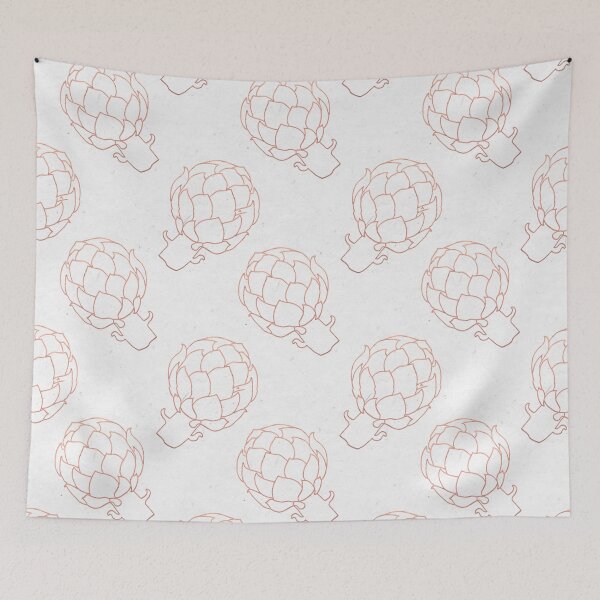 Item preview, Rose Gold Artichoke designed and sold by tuesdaytextiles.