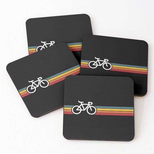 Item preview, Retro Cycling Bicycle With Vintage Stripes designed and sold by pierrelaidesign.