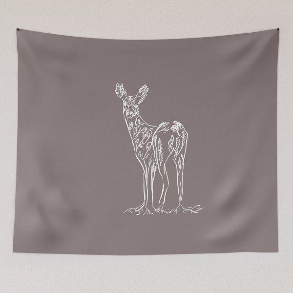 Item preview, white acorn deer designed and sold by -Holy-Chicken-.