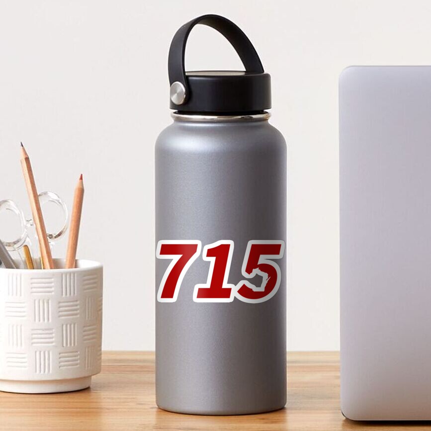 "The 715 Area Code in Wisconsin" Sticker by mbubbablume Redbubble