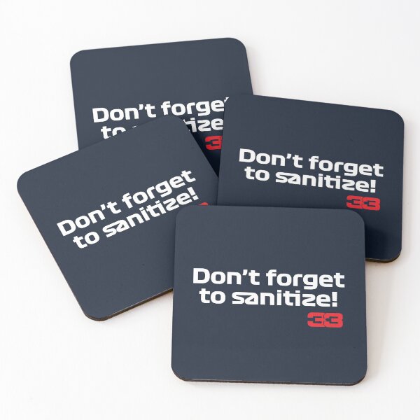 Item preview, Don't Forget to Sanitize | Max Verstappen 33 Radio Uncut designed and sold by Desznr.