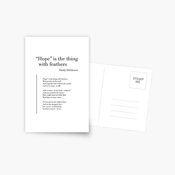 Item preview, Hope is the thing with feathers by Emily Dickinson designed and sold by wisemagpie.