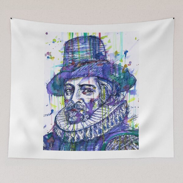 Item preview, FRANCIS BACON watercolor and ink portrait designed and sold by lautir.