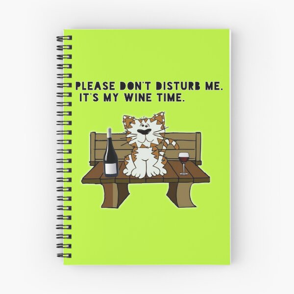 Item preview, No disturbance for Cat in  drinking wine designed and sold by aruvanita.