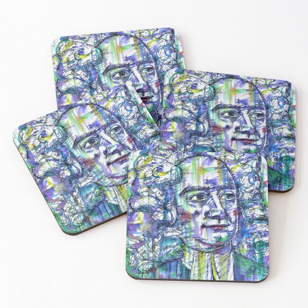 Item preview, JONATHAN SWIFT watercolor and ink portrait designed and sold by lautir.