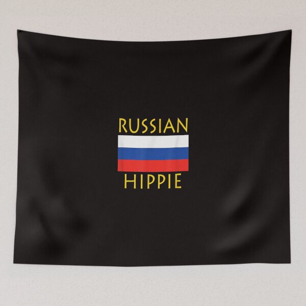 Item preview, Russian Flag Hippie designed and sold by morrees.